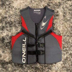 O'Neill Adult LG Grey/Red Approved Lifejacket. Style 4720